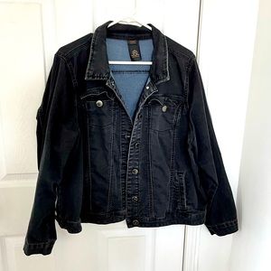 Black denim jacket